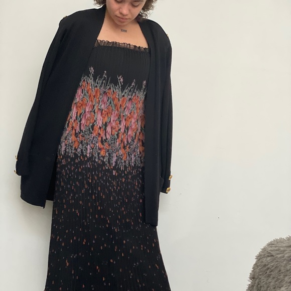 Vintage Sunray pleated cdress w/ spaghetti straps - Picture 13 of 16